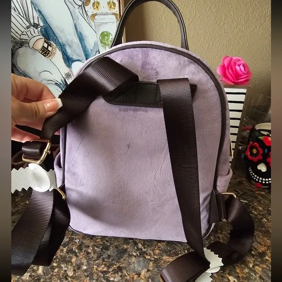 NWT Juicy Couture Dusty Violet/Chocolate Heritage Backpack  display picture 2